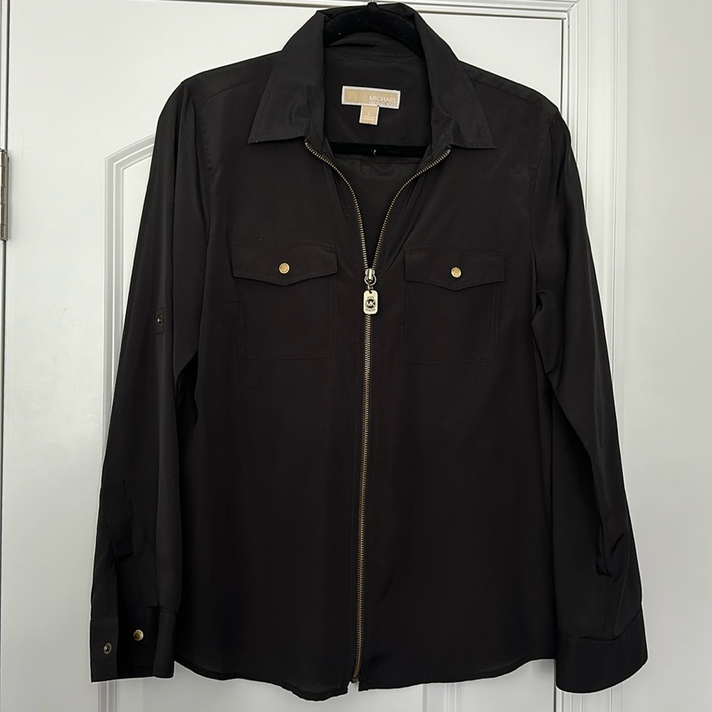 Michael Kors Black Portfolio Blouse